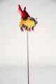 Recycled Metal Flying Pig On A Stick