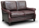 Adriana 100% Top Grain Leather Traditional Loveseat