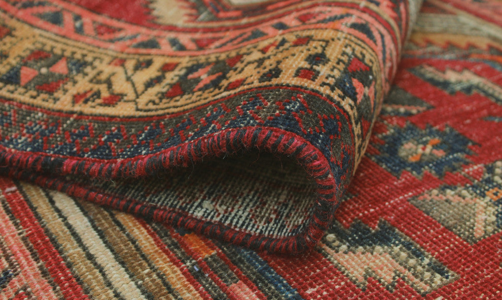 Fine Vintage Distressed Kentrell Beige Runner