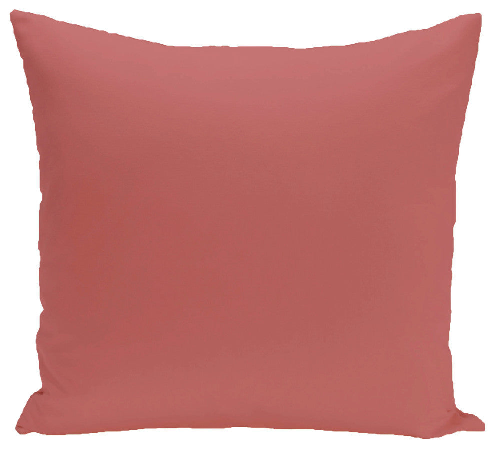 Solid Pillow, Burnt, 18"x18"