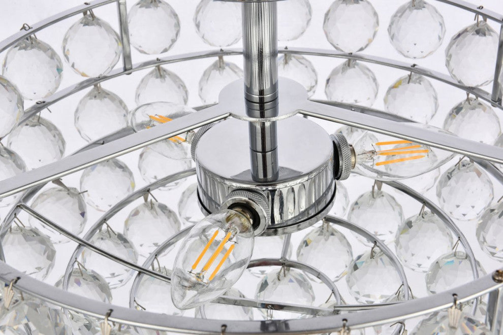 Seren 16" Flush Mount, Chrome