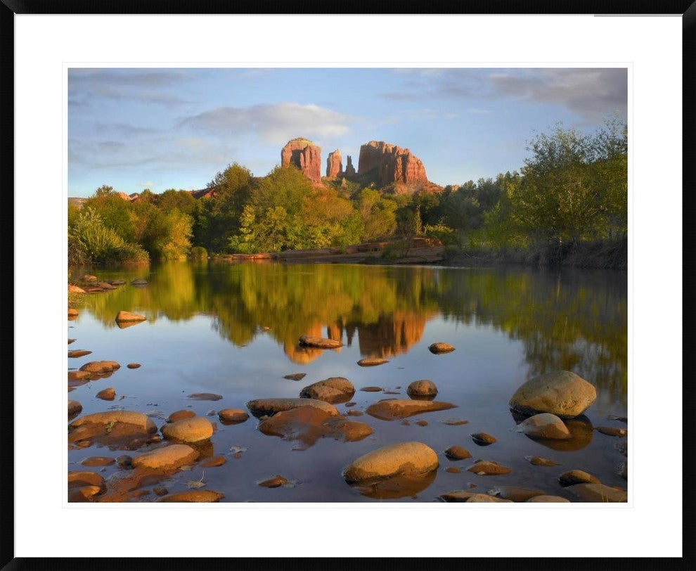 "Red Rock Crossing, Arizona" Framed Digital Print by Tim Fitzharris, 40x32"