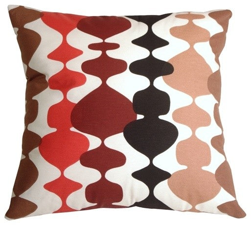 Pillow Decor - Lava Lamp Red 20 x 20 Throw Pillow