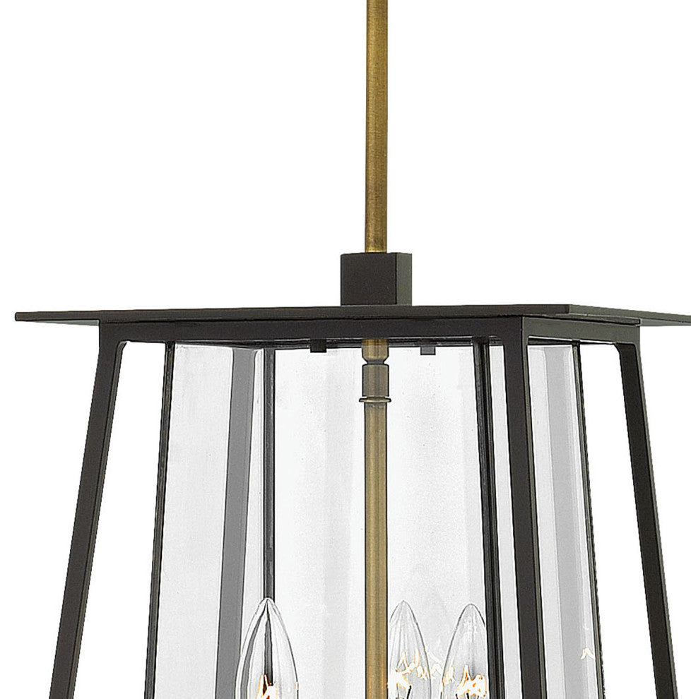 Hinkley Walker Medium Hanging Lantern, Buckeye Bronze
