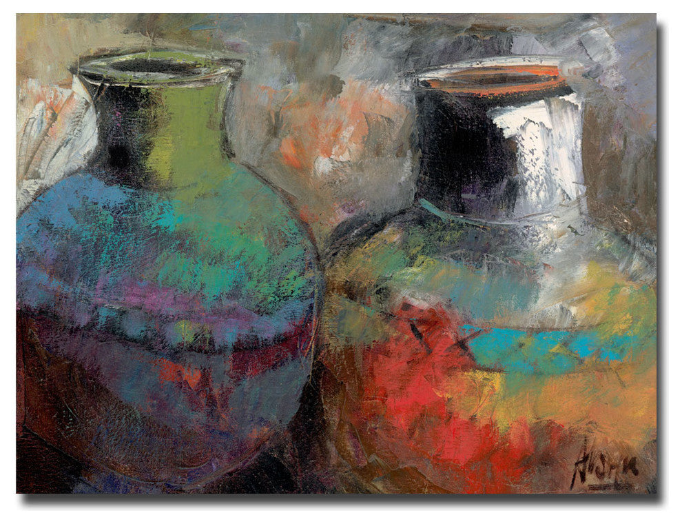 'Still Life with Jugs' Canvas Art by Boyer