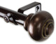 Bedpost 1" Curtain Rod, Bronze, 48"-84"