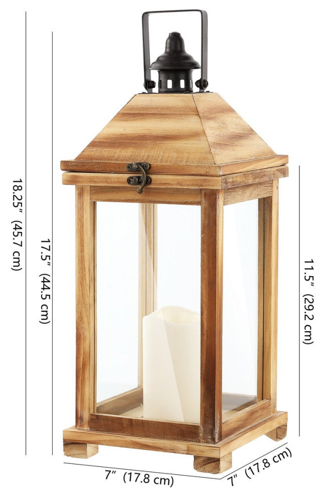 Safavieh Elida Outdoor Lantern Brown