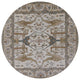 Ahgly Company Indoor Round Mid-Century Modern Area Rugs, 3' Round