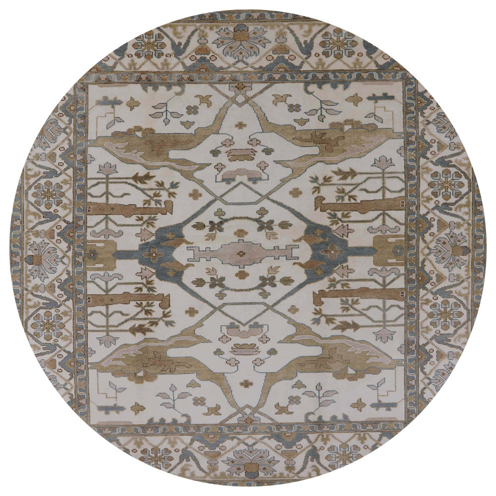 Ahgly Company Indoor Round Mid-Century Modern Area Rugs, 3' Round