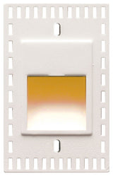 LEDme Vertical Amber Trimless Step and Wall Light, White