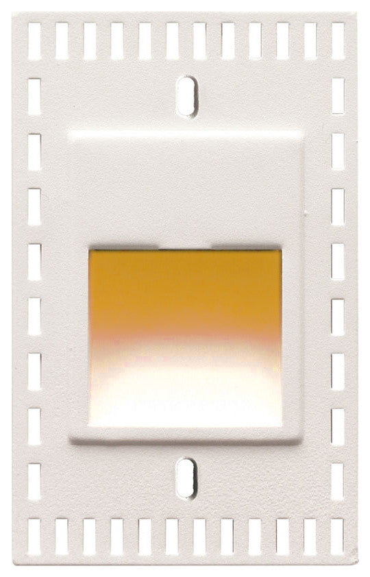 LEDme Vertical Amber Trimless Step and Wall Light, White