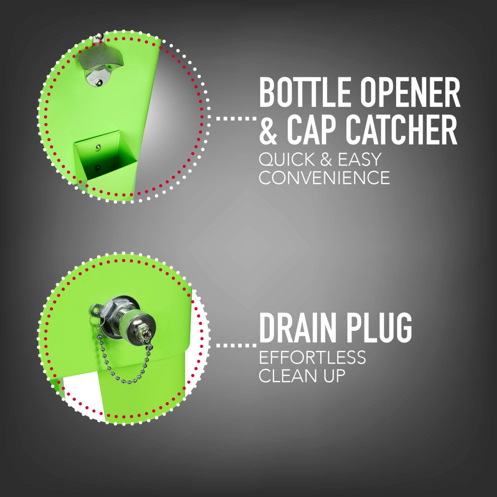 Permasteel 80 Quart Portable Rolling Patio Cooler, Lime