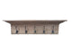 Wall Oak Coat Rack Fancy Mantel Coat Rail 42" With Crown Molding