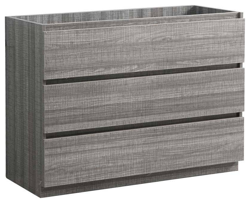 Fresca FCB9348HA Lazzaro 48" Glossy Ash Gray Free Standing Bathroom Cabinet