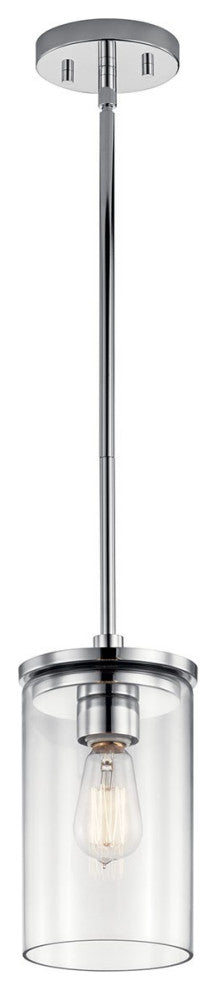 Kichler Crosby 1 Light Mini Pendant in Chrome