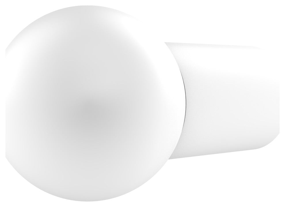 3/4" Cabinet Knob, Matte White