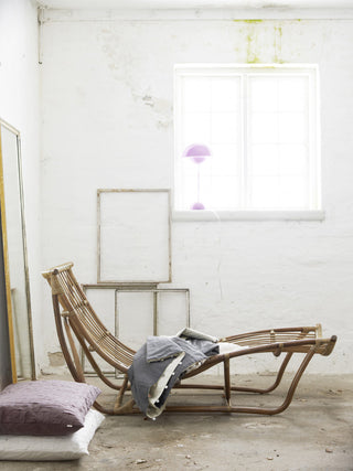 Michelangelo Rattan Chaise Lounge, Antique