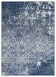 Surya Seville SEV-2301 5'3"x7'3" Rug, Dark Blue/Medium Gray/White