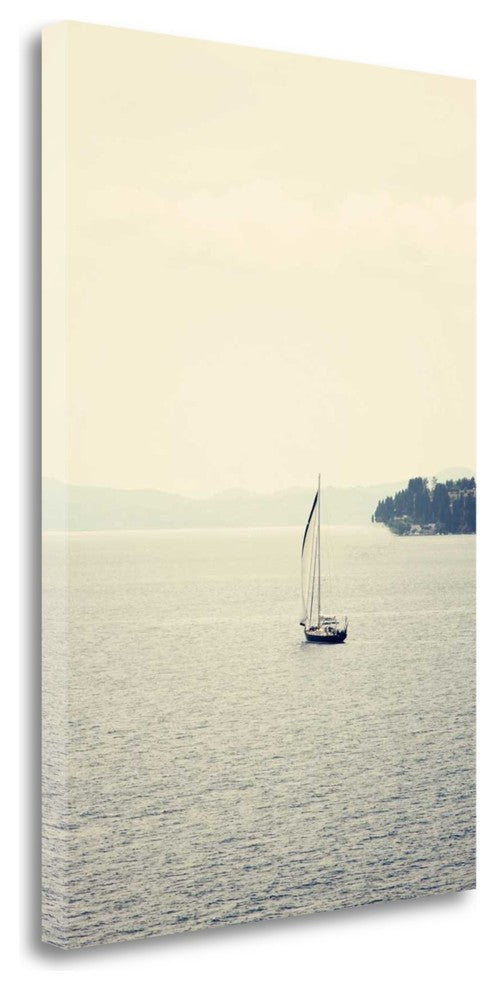 "Hazy Sea" By Sylvia Coomes, Giclee Print on Gallery Wrap Canvas, Ready to Hang