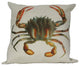 Crab Throw Pillow With Insert 18x18