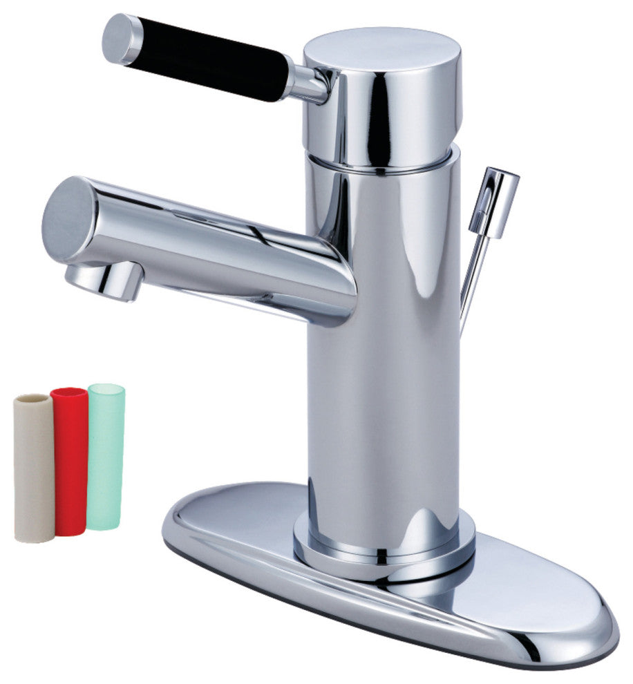 Fauceture Single-Handle Bathroom Faucet With Brass Pop-Up, Polished Chrome