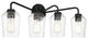 Shayna Vanity 4  Light  Flat Black