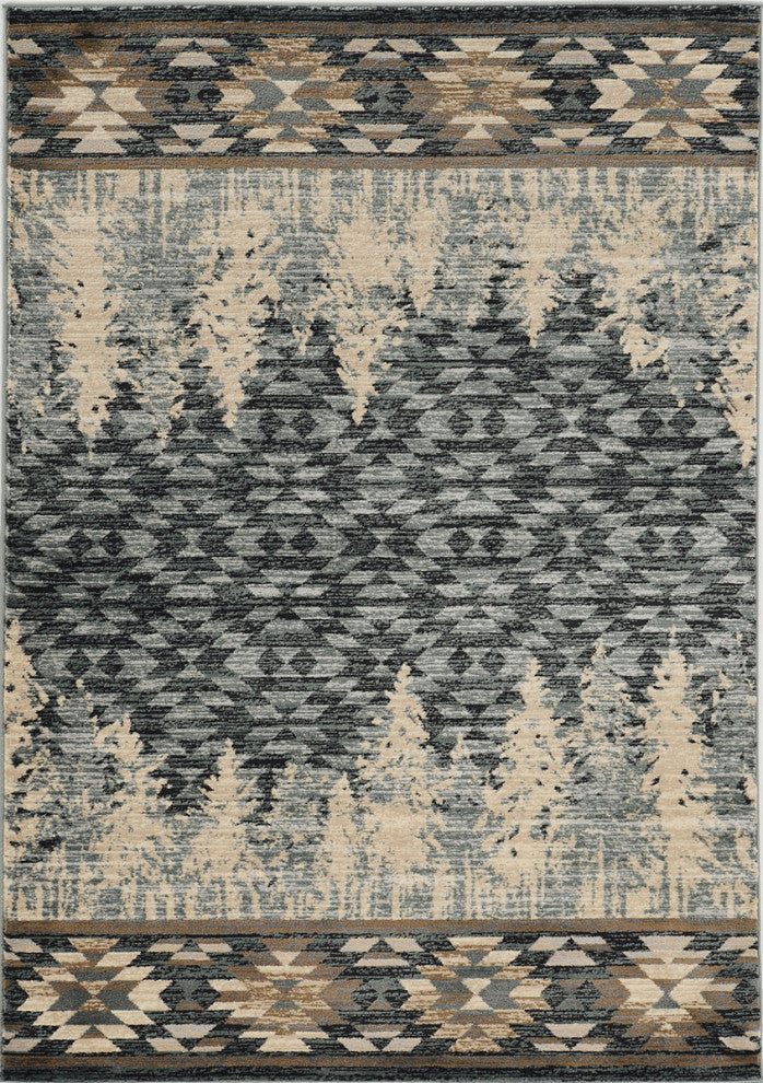 KAS Chester 5636 Slate Blue Pines Area Rug, 9'x12'