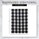 Assorted Thankful Check Pumpkin Dishtowel (Set of 3)