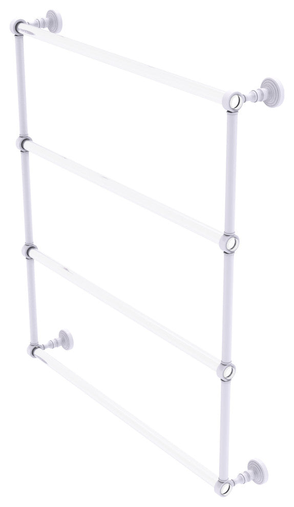 Pacific Grove 4 Tier 30" Ladder Towel Bar, Matte White