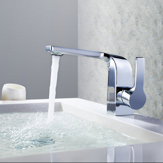 Dowell 8001/019 Series Single Handle Bathroom Faucet, Chrome