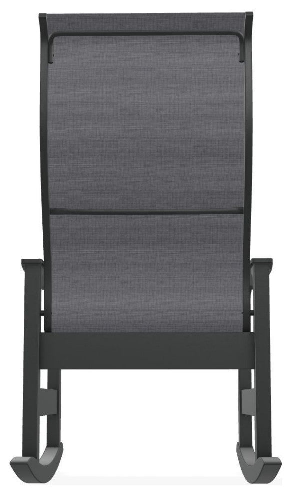 Leeward Sling Outdoor Supreme Rocker, Augustine Pewter/Graphite
