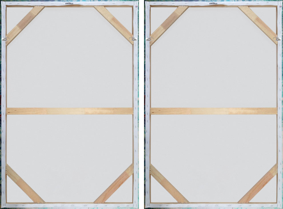 Seamless Leaves Diptych, 2-Piece Set, 30x45 Panels