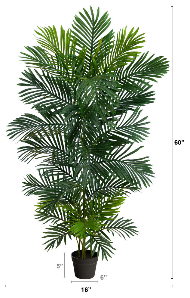5' Areca Artificial Palm Tree UV Resistant, Indoor/Outdoor