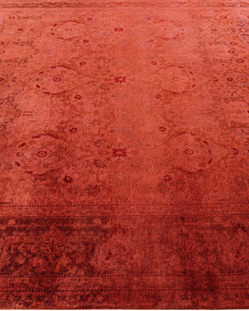 Fine Vibrance, One-of-a-Kind Hand-Knotted Area Rug Pink, 6'3"x9'3"