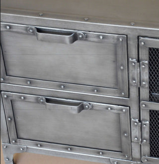 4 Drawer 2 Door Media Cabinet