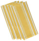 19x19", Dashing Stripe Stripe Print Napkin, Yellow, Set of 4