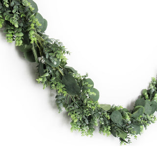 6' Deluxe Artificial Mixed Eucalyptus Leaf Vine Hanging Plant Greenery Garland