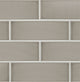 Grace 4"x12" Glossy Subway Tile, Grigio