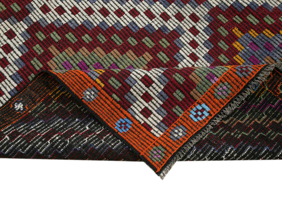 Rug N Carpet - Hand-knotted Turkish 6' 2'' x 11' 7'' Antique Wool Kilim Rug