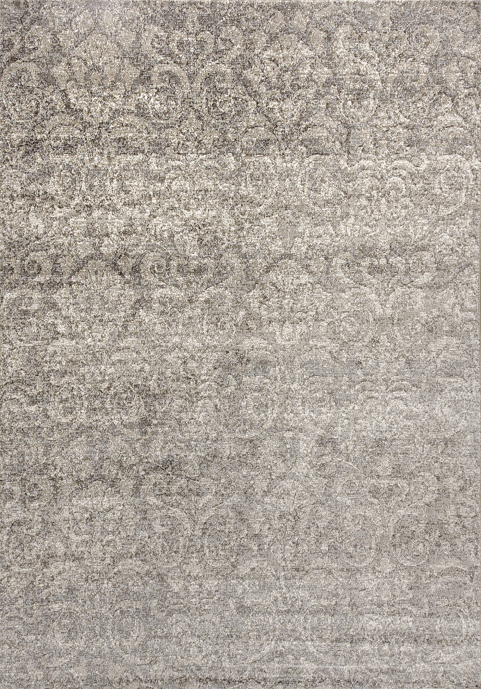 Mysterio 1217-900 Area Rug, Silver, 6'7"x9'6"