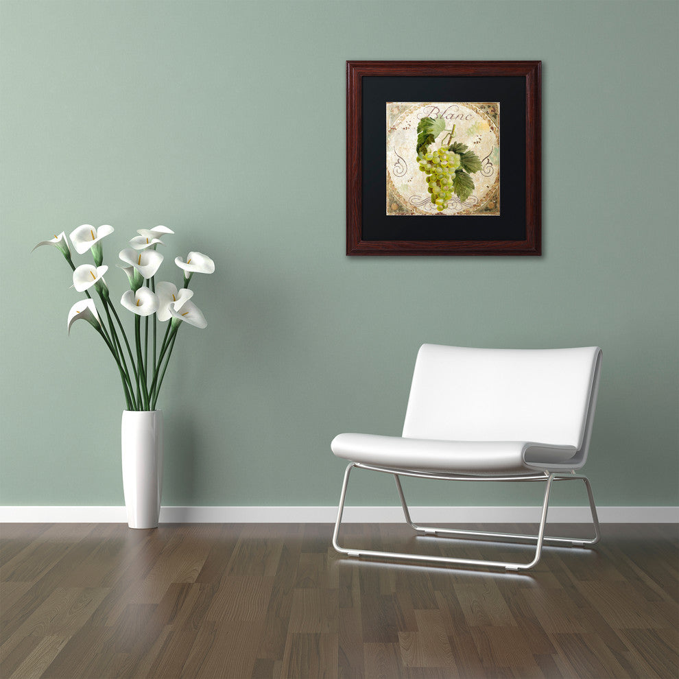 Color Bakery 'Tuscany Table Blanc' Art, Wood Frame, Black Matte, 11"x11"
