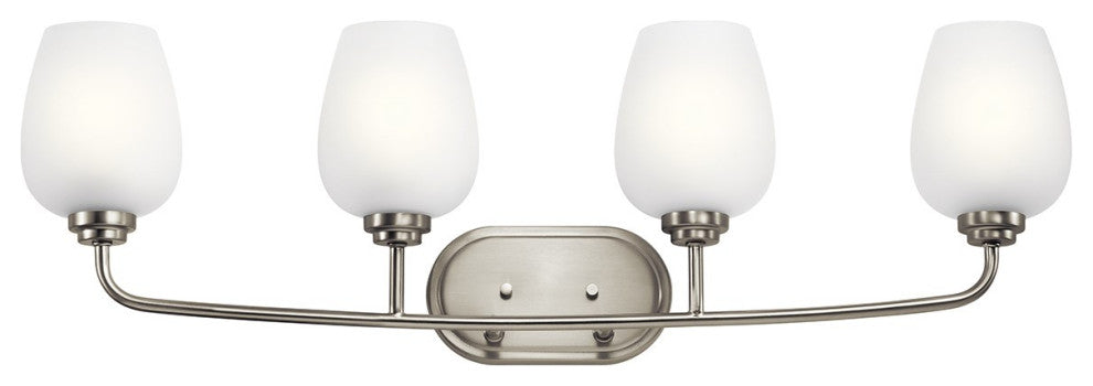 Kichler Valserrano 4 Light Bath Light in Brushed Nickel