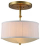 Elegant Lighting Manhattan Collection Pendant, Burnished Brass