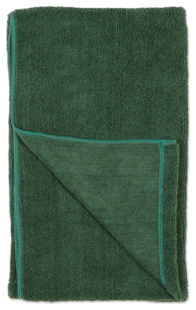 Hunter Green Embroidered Paw Pet Towel