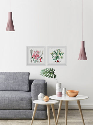 "Beauty Starts Here Diptych" Framed Prints, 18"x18", 2-Piece Set