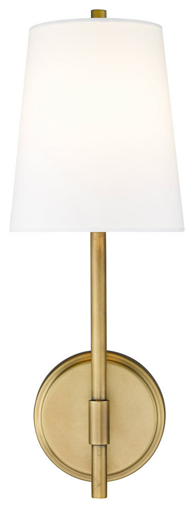 Zlite 816-1S-RB 1-Light Wall Sconce, White