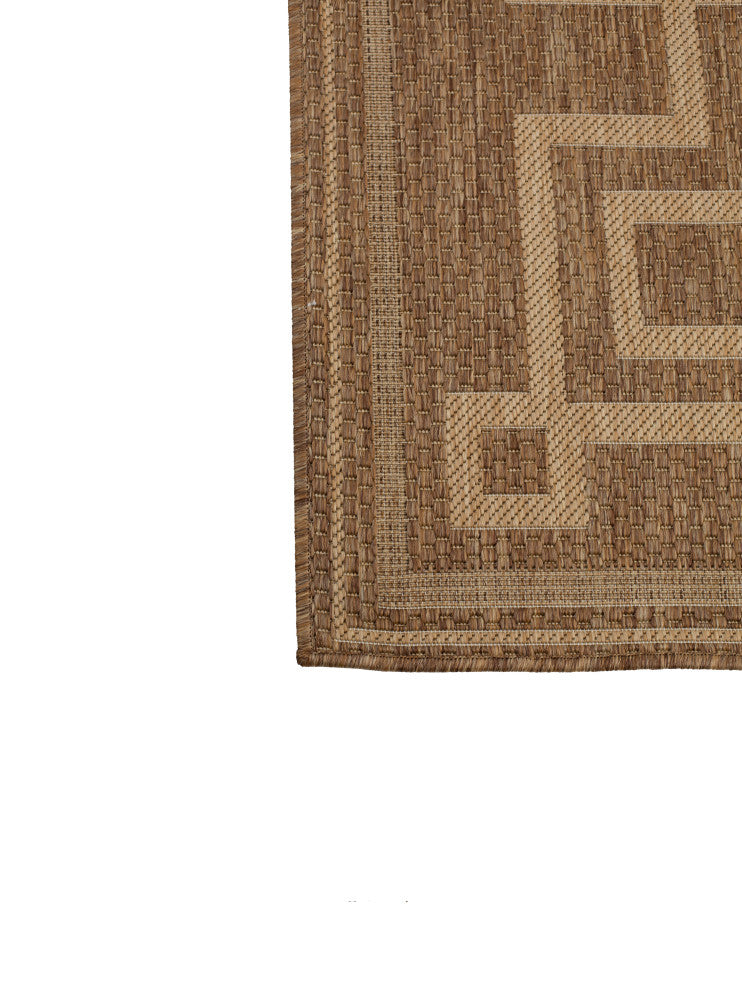 Outdoor Collection Oriental Area Rug - UV Safe Rug, Neutral, 7'10"x10'