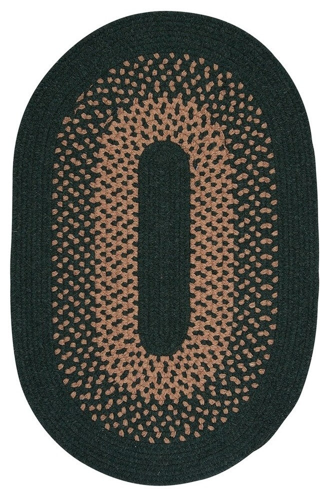 Colonial Mills Madison MD64 Alpine Green Traditional Area Rug, Oval 2'x6'