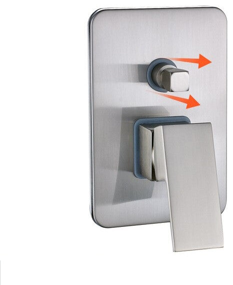2 Way Brushed Nickel Control Valve Mixer Shower