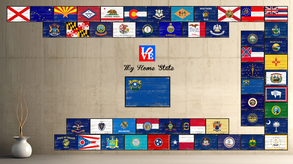 Nevada State Flag Canvas Print, 13"x17"